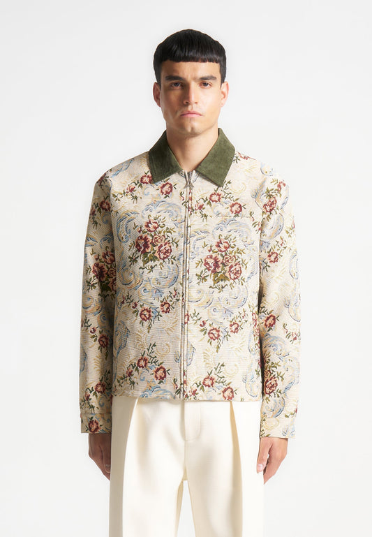 Jacquard Jacket - Beige