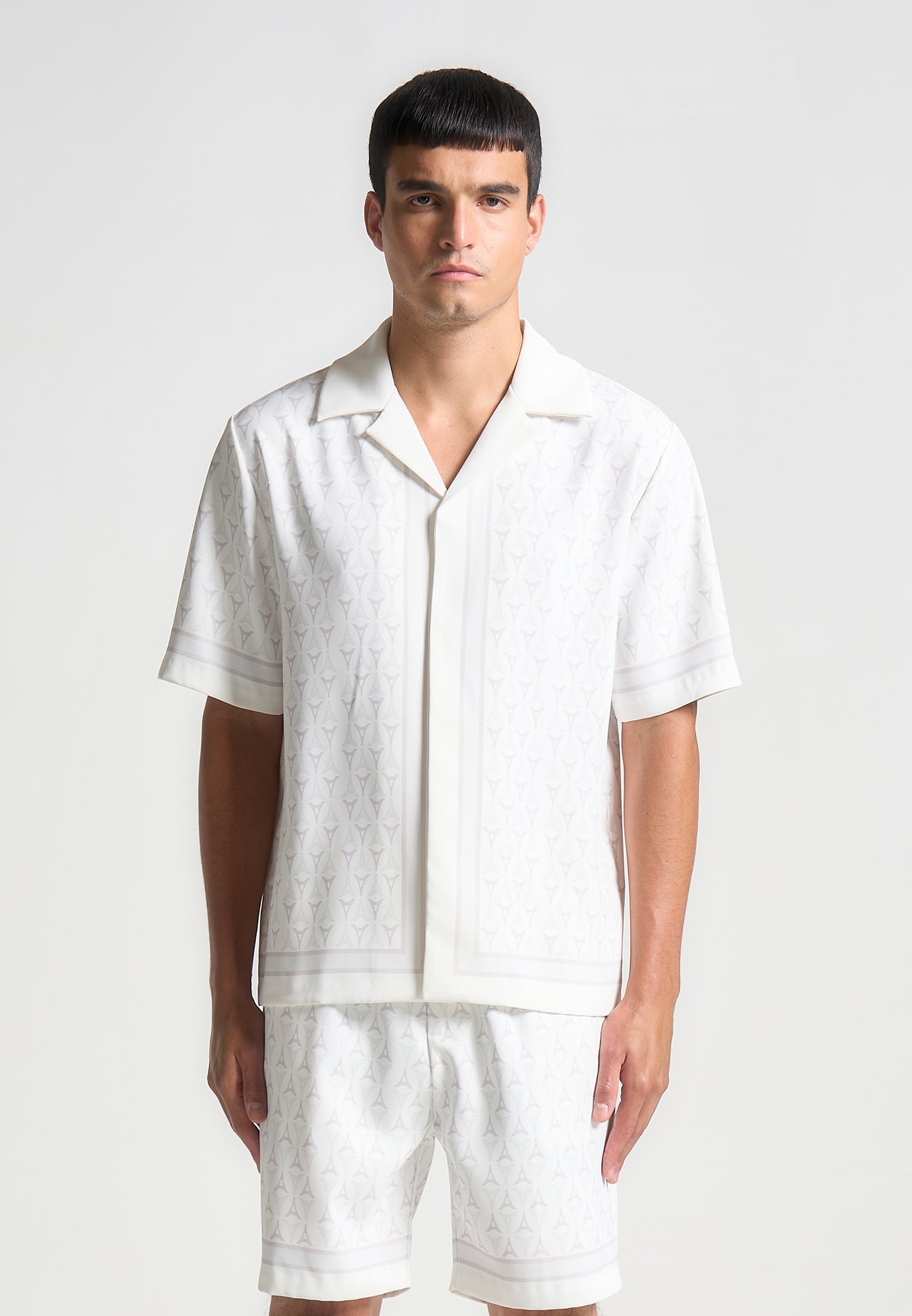 Eiffel Monogram Resort Shirt - White